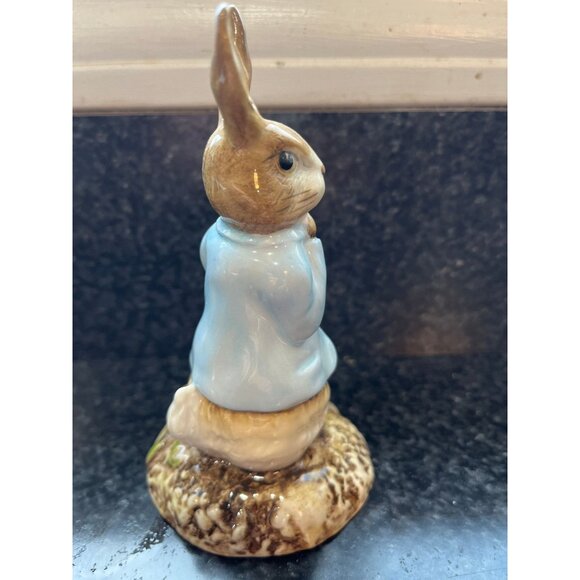 Vintage 1990's Peter and the Red Pocket Handkerchief Beatrix Potter Figurine - Picture 8 of 9
